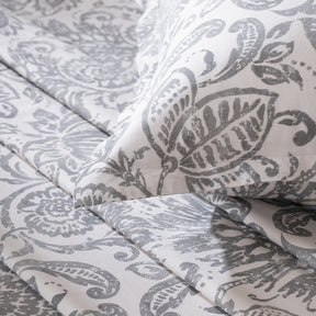 Bedsheet with Pillow Case 100% Cotton Brushed Jacobean Heritage Garden Beige