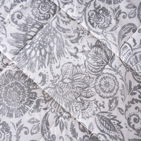 Quilt 100% Cotton Shell Brushed Jacobean Heritage Garden Beige