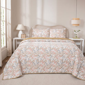 Quilt Set 4 Pcs Set Silvane Heritage Garden Sand