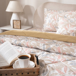Quilt Set 4 Pcs Set Silvane Heritage Garden Sand