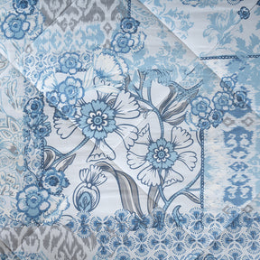 Quilt Set 4 Pcs Set Ethereal Floral Heritage Garden Forever Blue