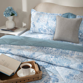 Bed Box Set 6 Pcs Set Ethereal Floral Heritage Garden Forever Blue
