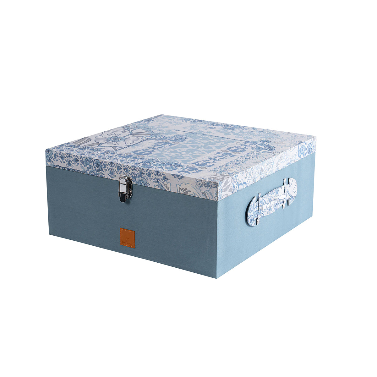 Bed Box Set 6 Pcs Set Ethereal Floral Heritage Garden Forever Blue