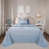 Bedsheet with Pillow Case 100% Cotton Filigree Heritage Garden Provincial Blue