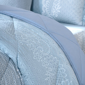 Bed Box Set 6 Pcs Set Filigree Heritage Garden Provincial Blue