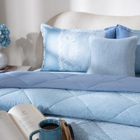 Bed Box Set 6 Pcs Set Filigree Heritage Garden Provincial Blue