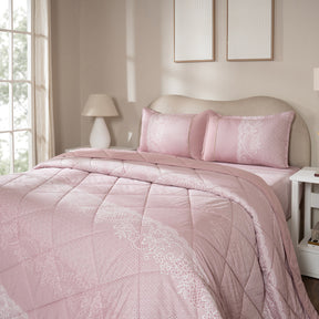 Quilt 110GSM 100% Cotton Shell Filigree Heritage Garden Woodrose