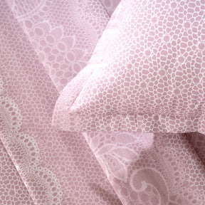 Bedsheet with Pillow Case 100% Cotton Filigree Heritage Garden Woodrose