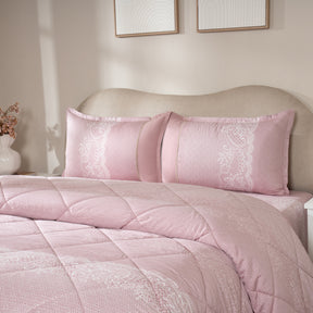 Quilt 300GSM 100% Cotton Shell Filigree Heritage Garden Woodrose