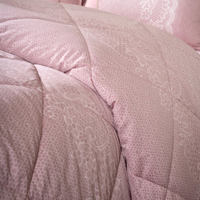 Quilt 300GSM 100% Cotton Shell Filigree Heritage Garden Woodrose