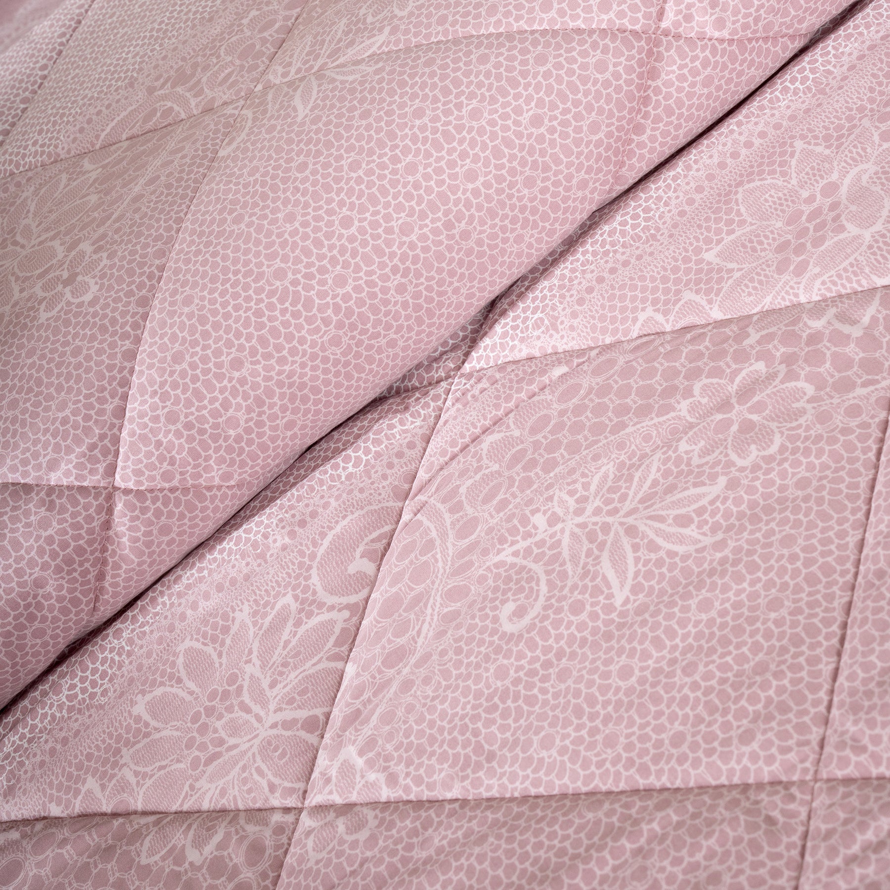 Quilt 300GSM 100% Cotton Shell Filigree Heritage Garden Woodrose