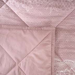 Quilt 300GSM 100% Cotton Shell Filigree Heritage Garden Woodrose