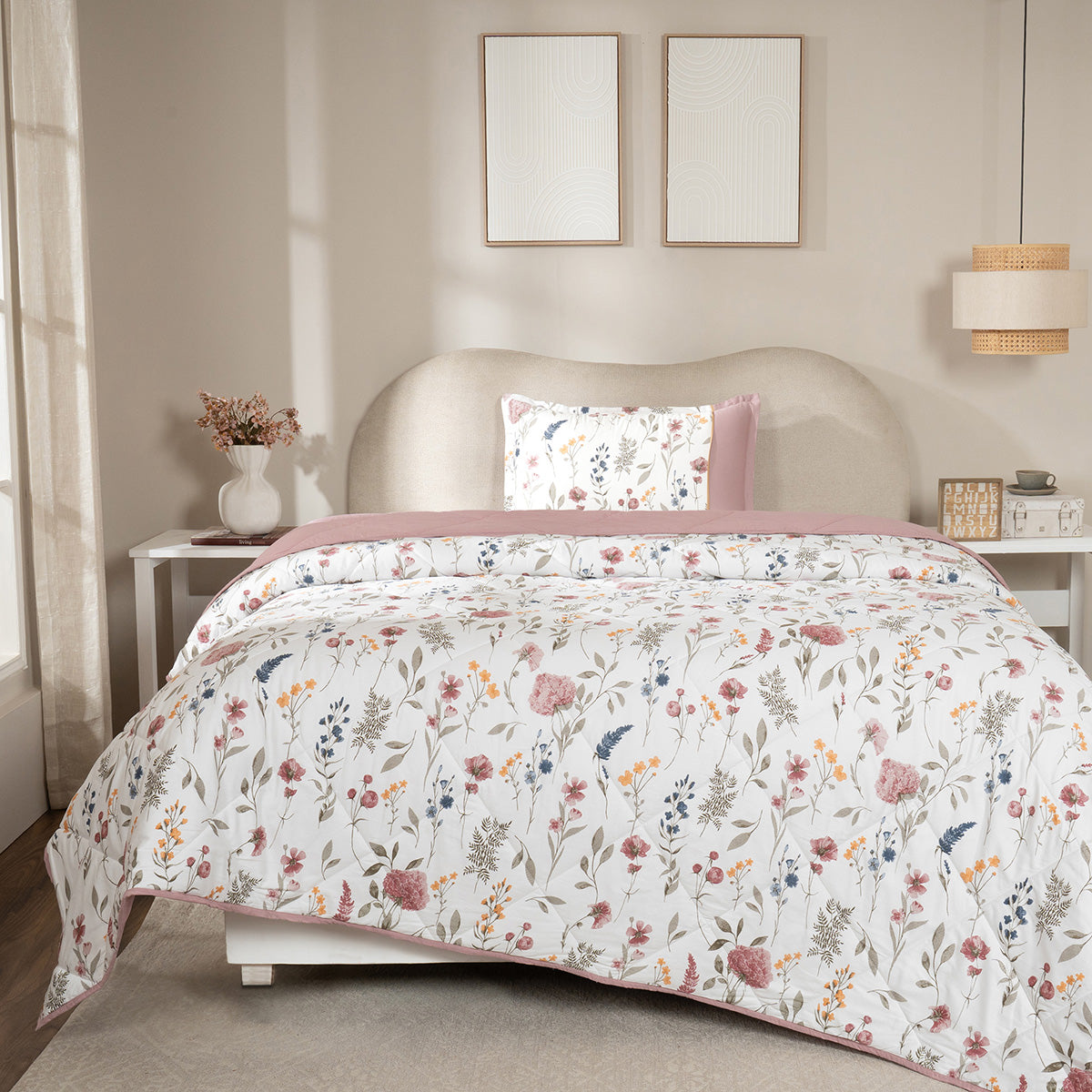 Quilt 100% Cotton Shell Rosellea Heritage Garden Old Rose