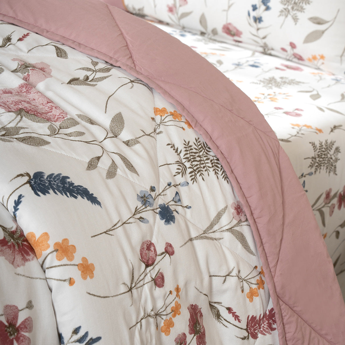 Quilt 100% Cotton Shell Rosellea Heritage Garden Old Rose