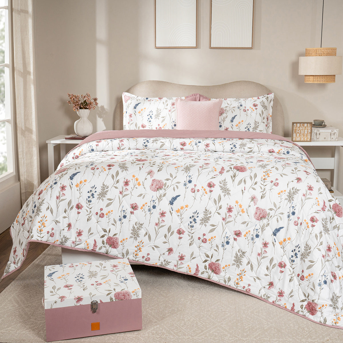 Bed Box Set 6 Pcs Set Rosellea Heritage Garden Old Rose