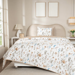 Quilt 100% Cotton Shell Rosellea Heritage Garden Marzipan