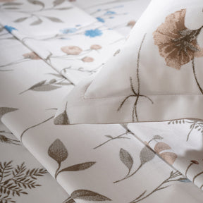 Bedsheet with Pillow Case 100% Cotton Rosellea Heritage Garden Marzipan