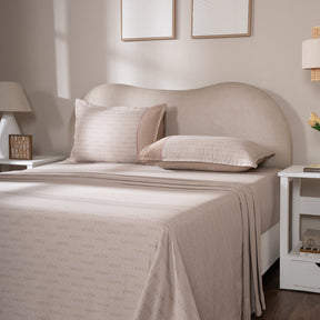 Bedsheet with Pillow Case 100% Cotton Tessaro Heritage Garden Beige