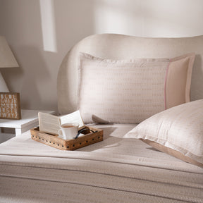 Bedsheet with Pillow Case 100% Cotton Tessaro Heritage Garden Beige