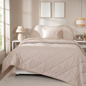 Quilt 100% Cotton Shell Tessaro Heritage Garden Beige