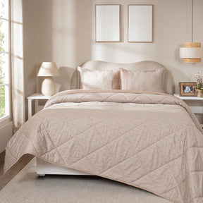 Quilt 100% Cotton Shell Tessaro Heritage Garden Beige