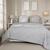 Quilt 100% Cotton Shell Tessaro Heritage Garden Grey