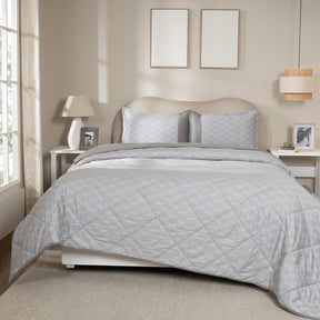 Quilt 100% Cotton Shell Tessaro Heritage Garden Grey