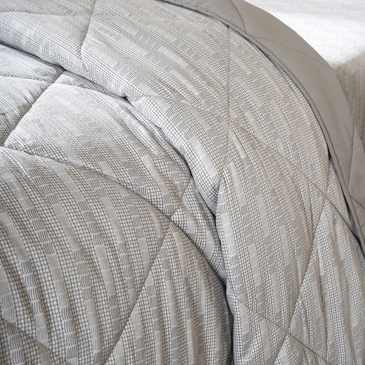 Quilt 100% Cotton Shell Tessaro Heritage Garden Grey