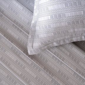 Bedsheet with Pillow Case 100% Cotton Tessaro Heritage Garden Grey