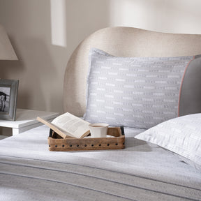 Bedsheet with Pillow Case 100% Cotton Tessaro Heritage Garden Grey
