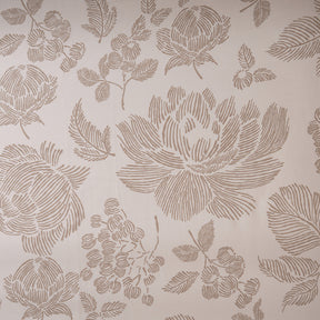 Bedsheet with Pillow Case 100% Cotton Stria Floral Heritage Garden Beige