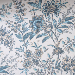 Bedsheet with Pillow Case 100% Cotton Griden Heritage Garden Blue