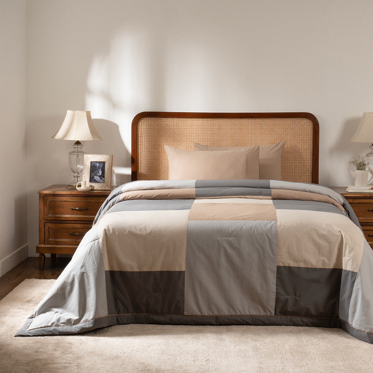 Quilt Set Ideal For Gifting Colorblock Quilt Set Nomad/Multi