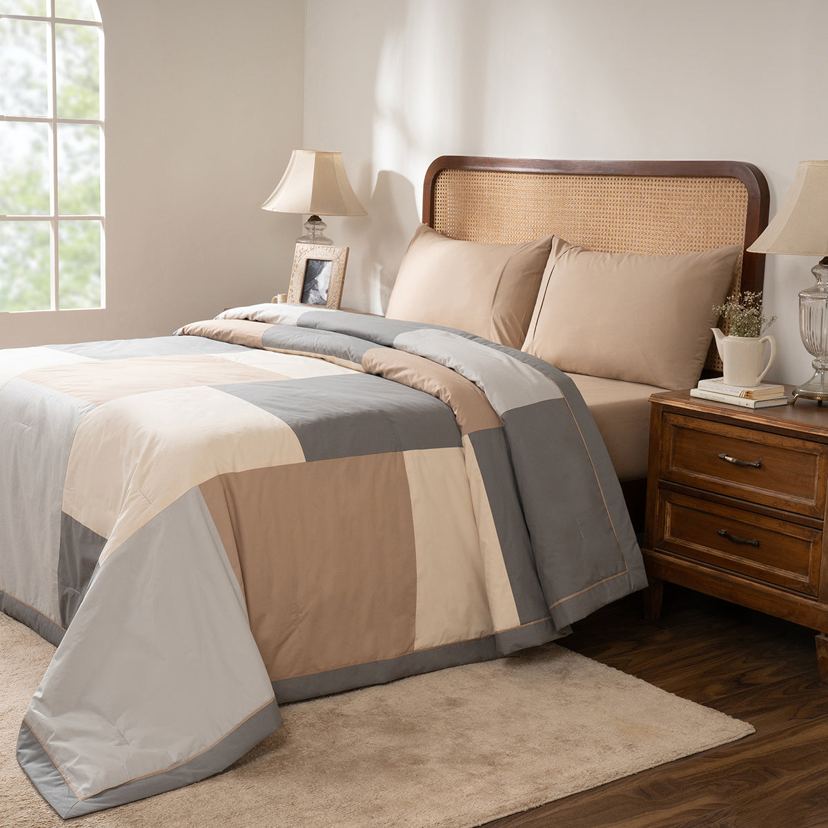 Quilt Set Ideal For Gifting Colorblock Quilt Set Nomad/Multi