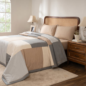Quilt Set Ideal For Gifting Colorblock Quilt Set Nomad/Multi