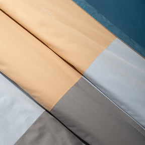 Quilt Set Ideal For Gifting Colorblock Quilt Set Saxsony Blue/Multi