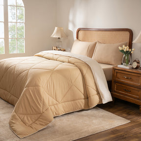 Quilt Set Ideal For Gifting Gravel Quilt Set Warm Sand/Fog