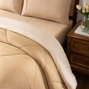 Quilt Set Ideal For Gifting Gravel Quilt Set Warm Sand/Fog