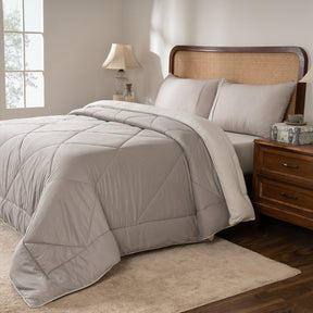 Quilt Set Ideal For Gifting Gravel Quilt Set Ash/Light Ash