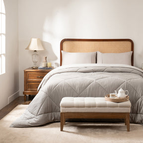 Quilt Set Ideal For Gifting Gravel Quilt Set Ash/Light Ash