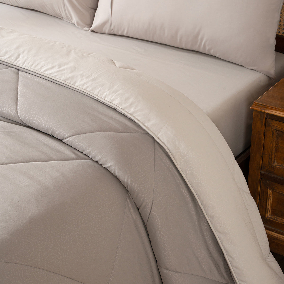 Quilt Set Ideal For Gifting Gravel Quilt Set Ash/Light Ash