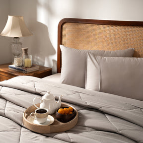 Quilt Set Ideal For Gifting Gravel Quilt Set Ash/Light Ash