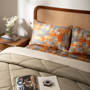 Quilt Set Ideal For Gifting Gravel Quilt Set Sliver Sage/Light Silver Sage