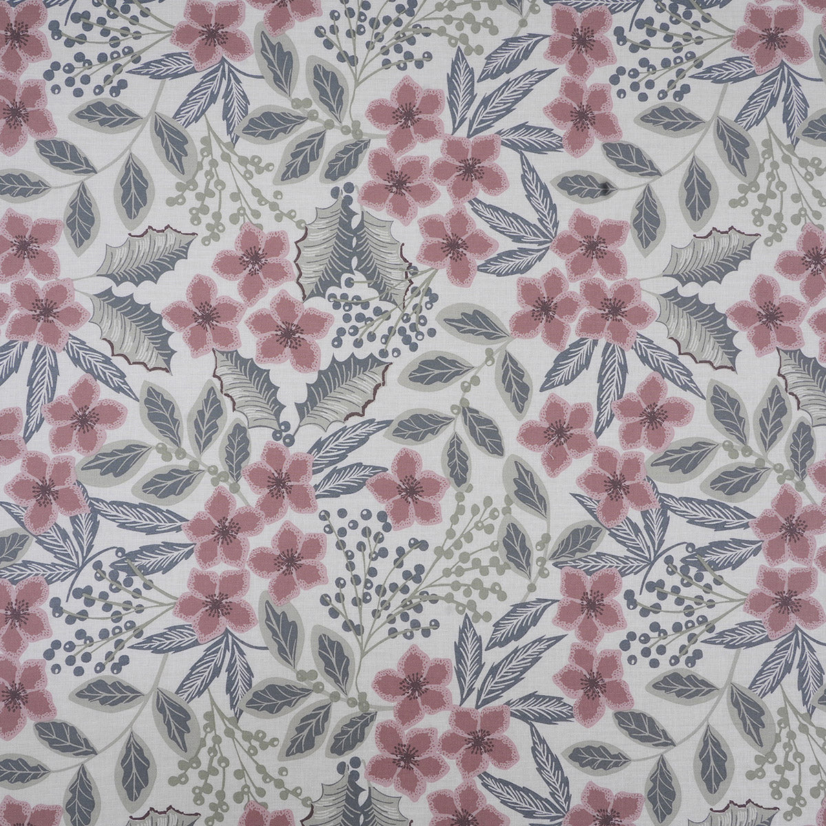 Hermosa Botanic Bloom Fleur Essence 100% Cotton Printed Bedsheet with Pillow Case Red