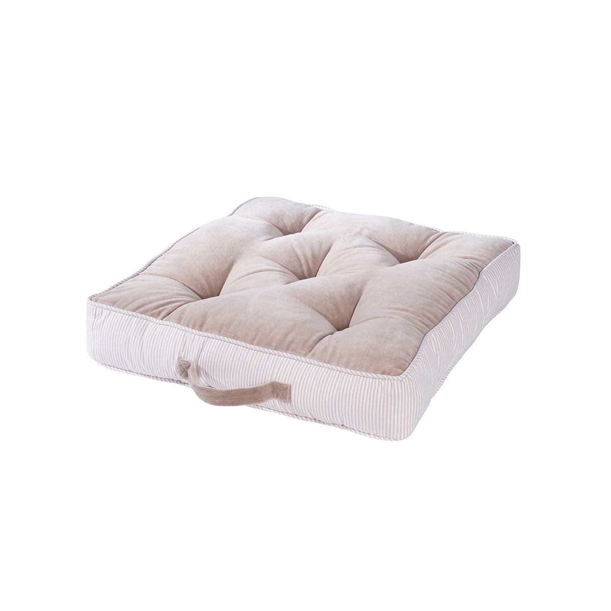 Floor Cushion Solid Fabric 100% Cotton Elevate the space Nomad Nest Beige