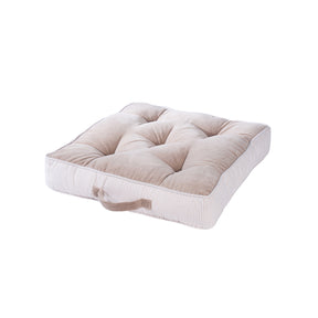Floor Cushion Solid Fabric 100% Cotton Elevate the space Nomad Nest Beige