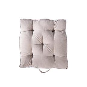 Floor Cushion Solid Fabric 100% Cotton Elevate the space Nomad Nest Beige