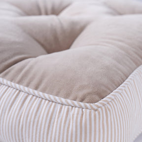 Floor Cushion Solid Fabric 100% Cotton Elevate the space Nomad Nest Beige