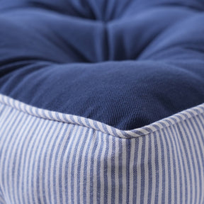 Floor Cushion Solid Fabric 100% Cotton Elevate the space Solace Blue
