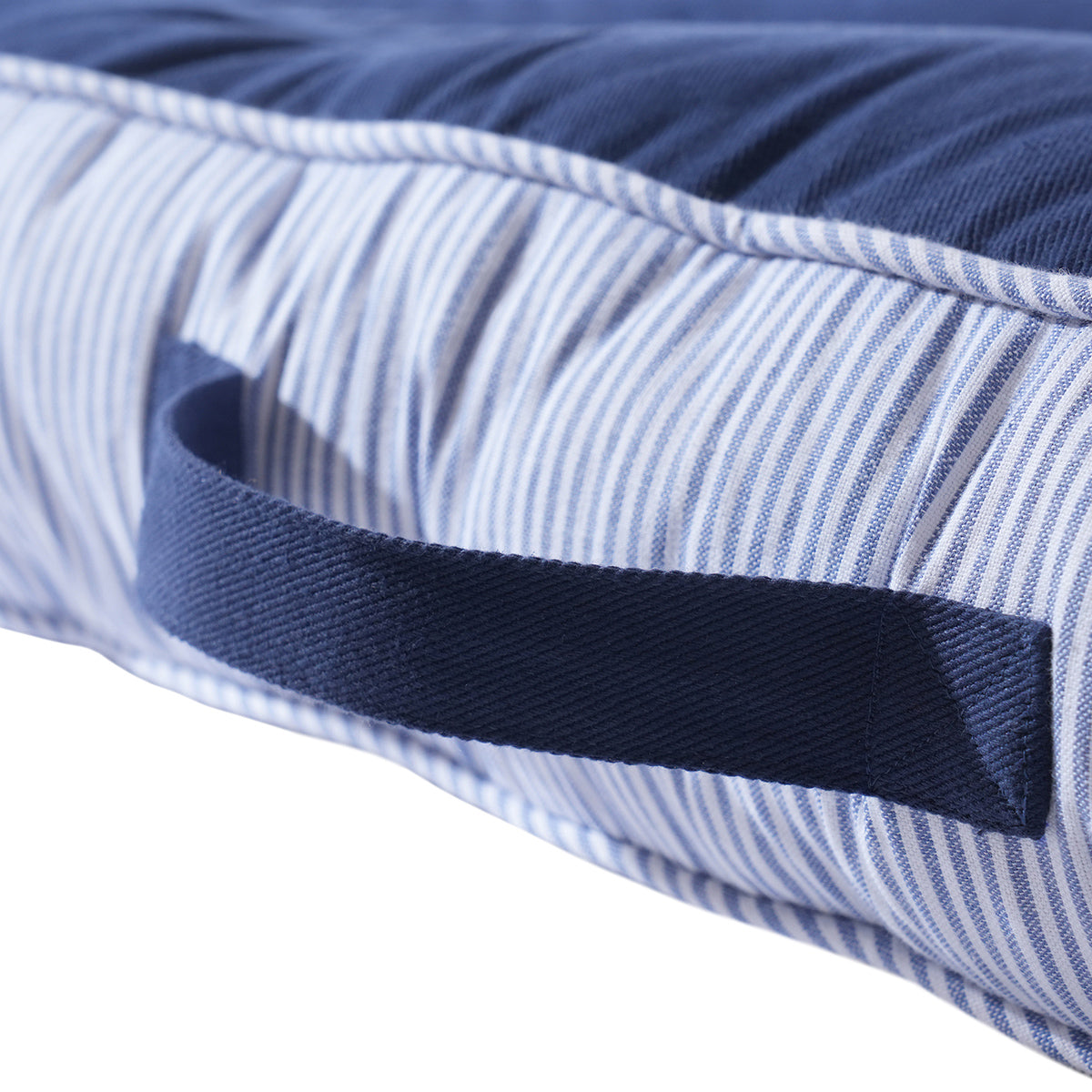 Floor Cushion Solid Fabric 100% Cotton Elevate the space Solace Blue